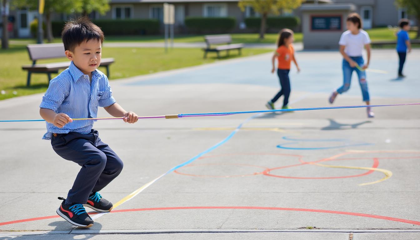 plongez dans l'univers des jeux de l'élastique et découvrez une variété de figures multiculturelles amusantes et créatives à travers le monde.