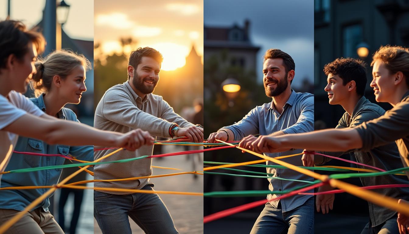 découvrez l'univers des jeux de l'élastique à travers des figures multiculturelles captivantes, alliant tradition et créativité pour petits et grands.