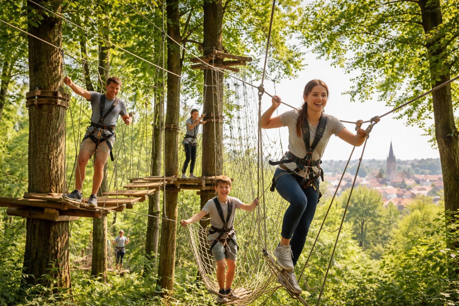 découvrez les bienfaits de l'accrobranche à valenciennes, une activité idéale pour renforcer votre corps et revitaliser votre esprit en pleine nature.