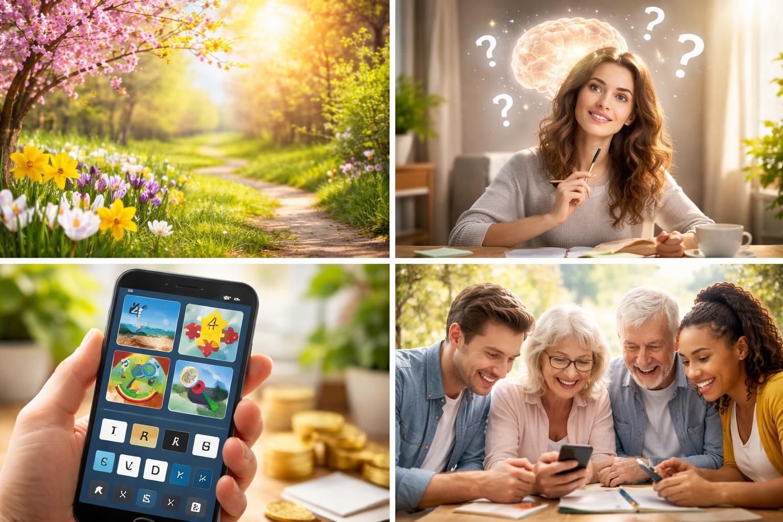 trouvez toutes les solutions gratuites de 4 images 1 mot du mois de mars, adaptées à tous les niveaux pour vous aider à avancer facilement dans le jeu.