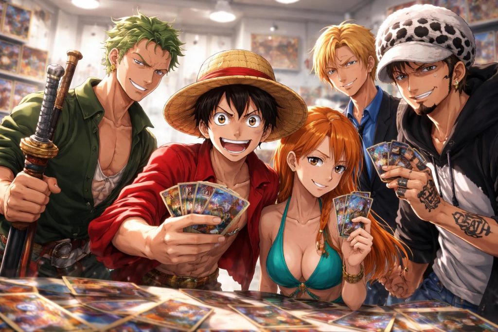 découvrez quels personnages emblématiques seront présents dans la sortie française du jeu de cartes one piece et préparez-vous à des duels épiques !